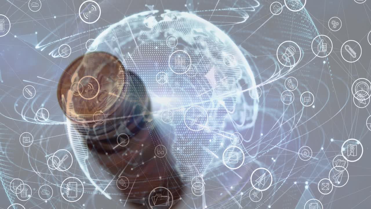 미디어 아이콘의 애니메이션과 동전 위의 세계