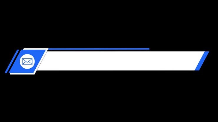 Grafica Animata per Terzo Inferiore con Icona Email