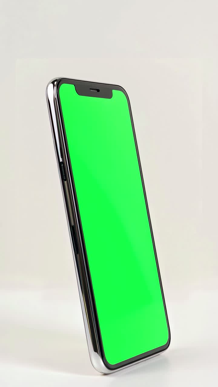 Smartphone screen live mockup animation, transparent 4K video, green screen