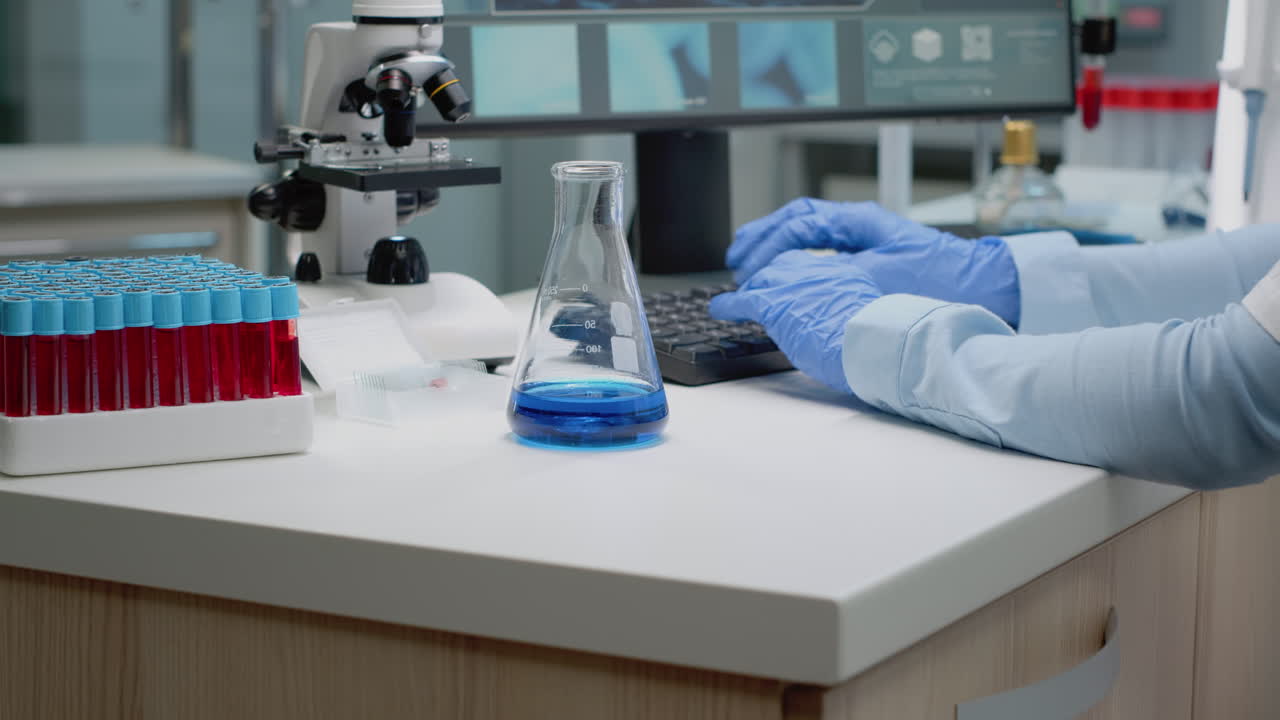 Laboratory Research with Microscope and DNA Analysis