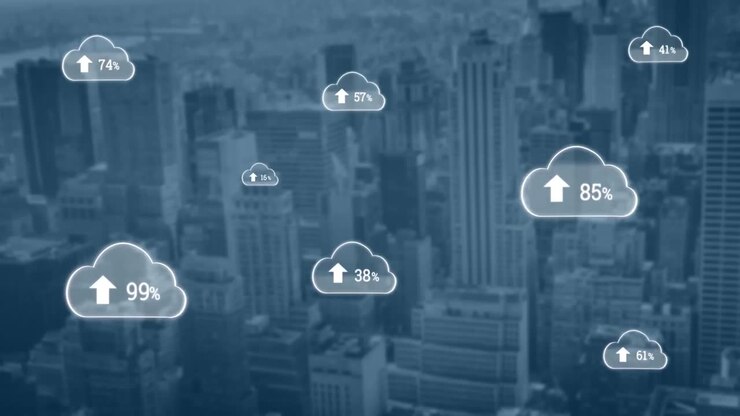 Upload in the digital cloud