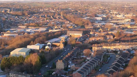 Aerial-video-footage-of-industrial-buildings-and-housing