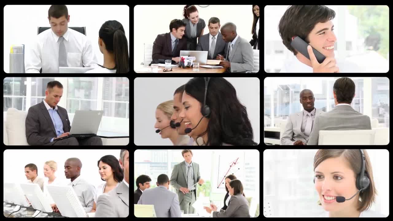 회사를 소개하는 주식 애니메이션