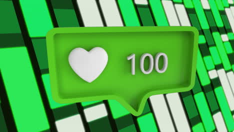 animación de iconos y formas de medios sobre un fondo negro