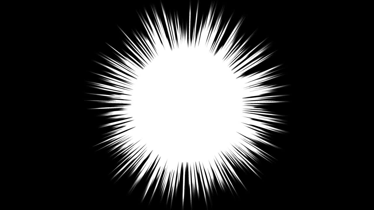 스피드 라인, 효과 라인, 집중 라인, 만화 집중 라인 루프 애니메이션, 만화 스피드 프레임, 흑백 방사선, 고속