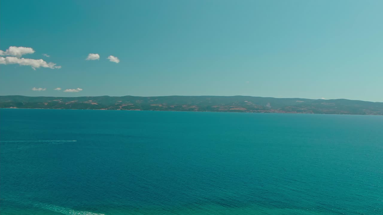 croacia costa aérea playas azul agua naturaleza limpio soleado vacaciones