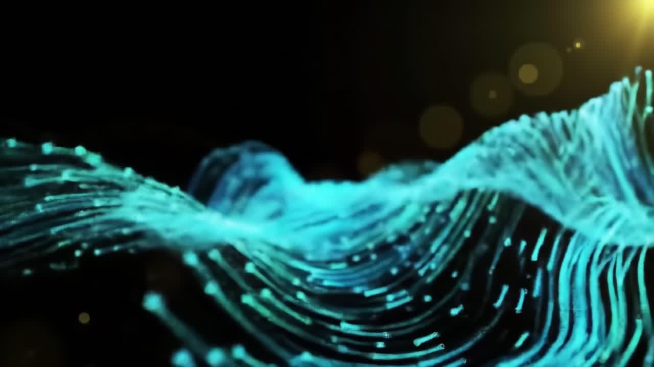 A Mesmerizing Journey Through Fluid Dynamics: Exploring Waves of Light, Color, and Motion in an Ethereal Digital Environment