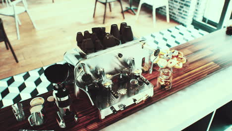Espresso-coffee-machine-in-the-loft-office
