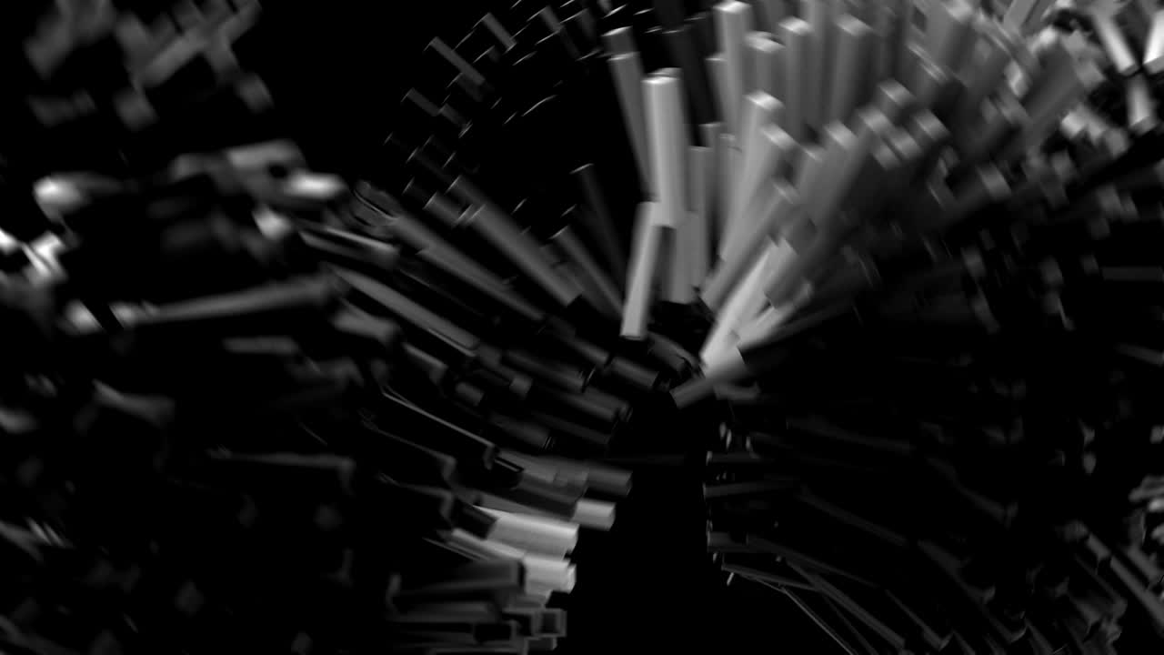 3d-анимация, изображающая блоки данных, протекающие по сети.