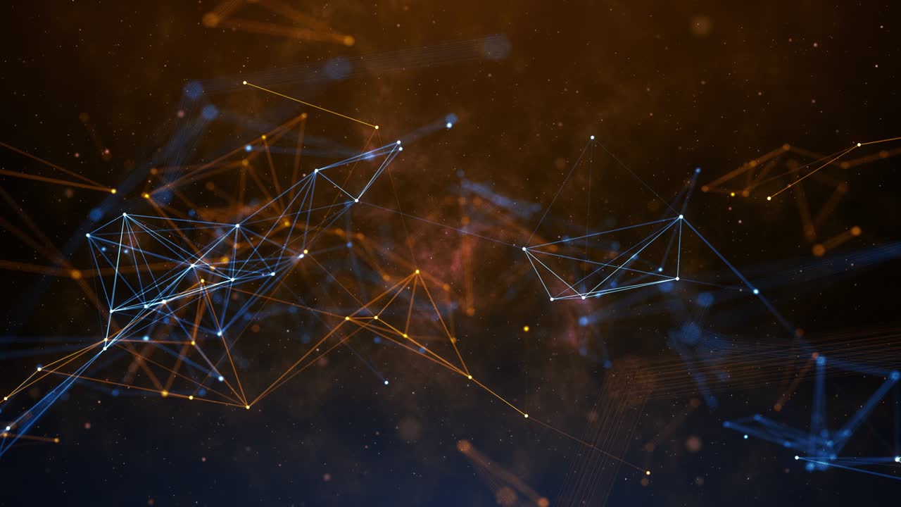 Plexus abstract network titles technology science background loop