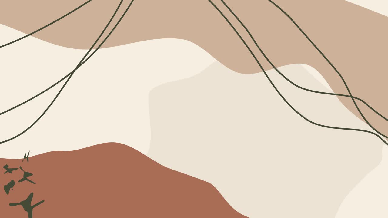 Abstract Art Animated Green Background