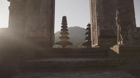 balinese temple at sunrise ubud