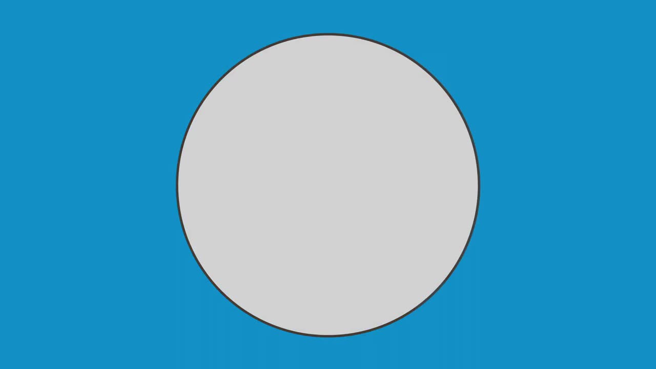 круг на синем фоне