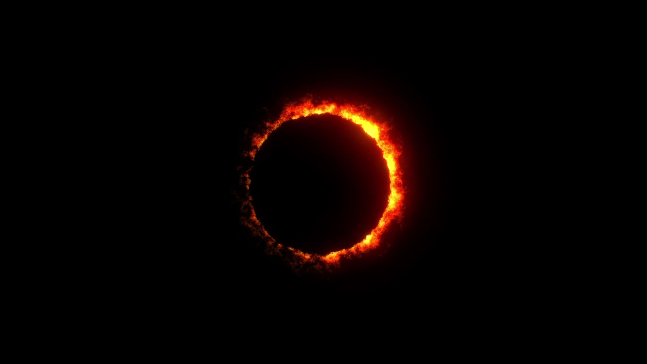 Amazing Sun RED Solar Eclipse Original