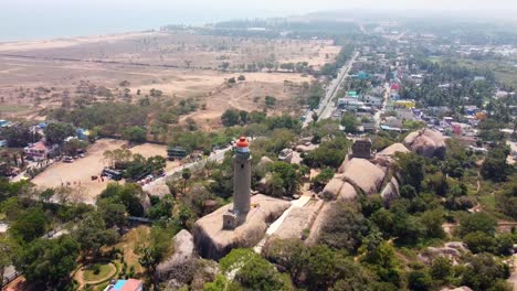 Light-House-of-Mahabalipuram,-Tamil-Nadu,-India