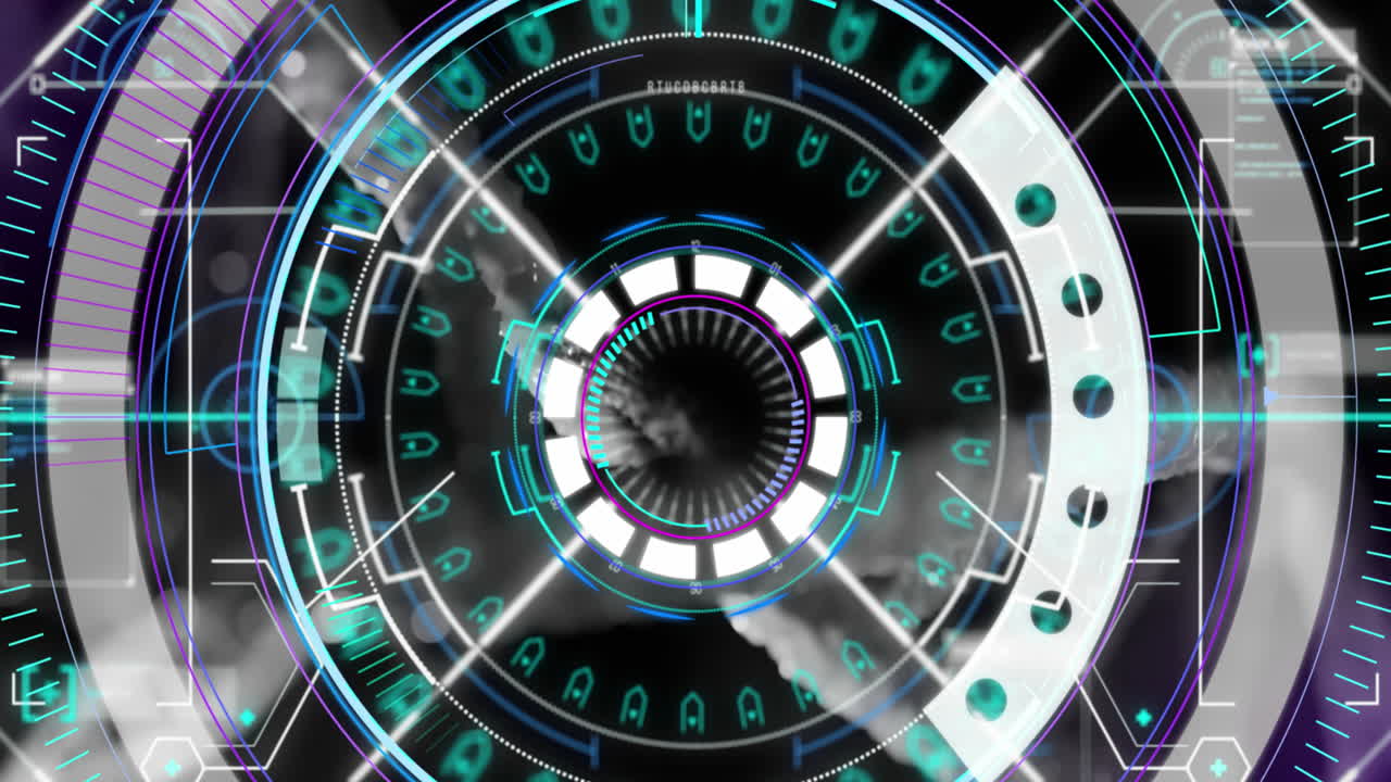 анимация сканирования масштаба по цепочке днк