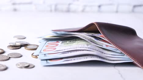 money in a wallet