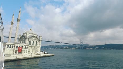 bosphorus bridge and ortakoy mosque in istanbul, turkey