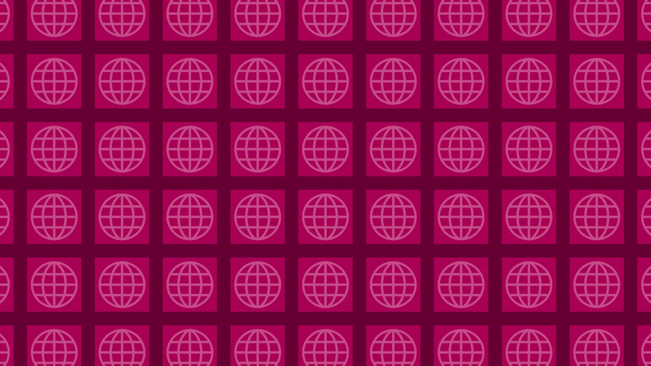 Rødt globemønster baggrund