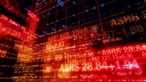 stock market technology interface computer data digital screen