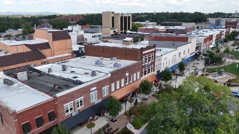 hickory nc, north carolina slow push in to downtown