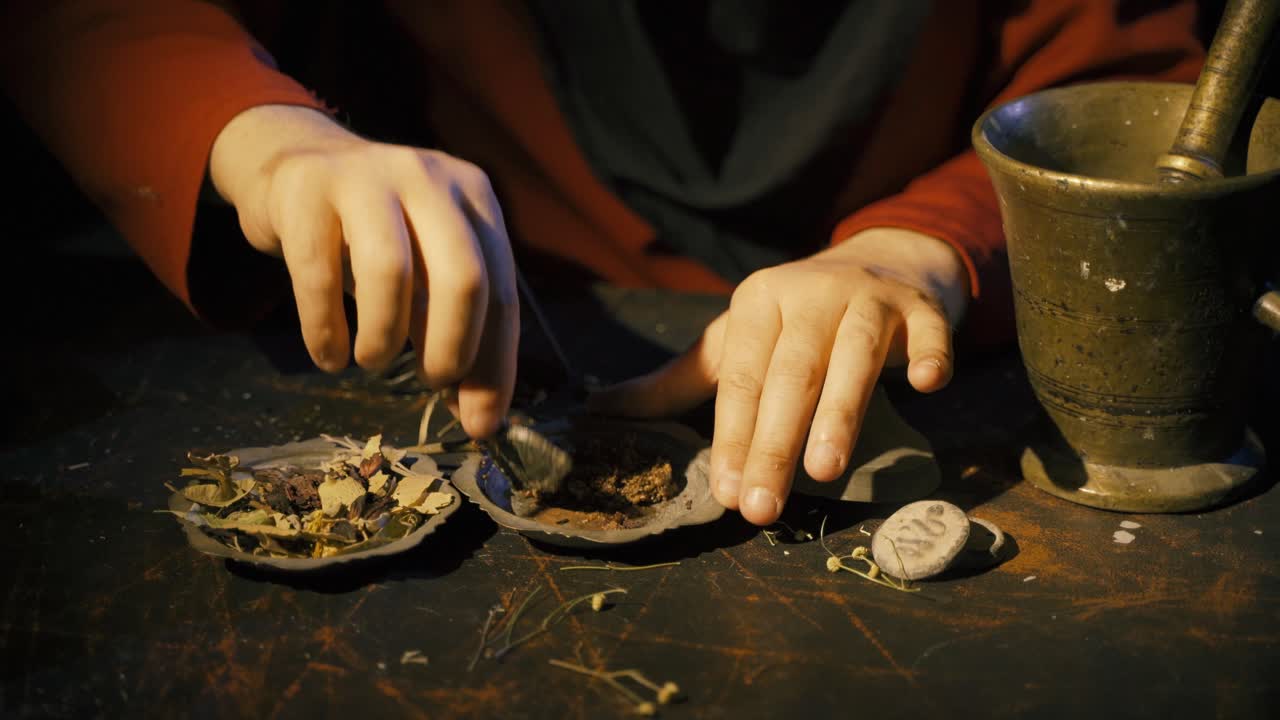 역사 의학을 준비하는 의사.