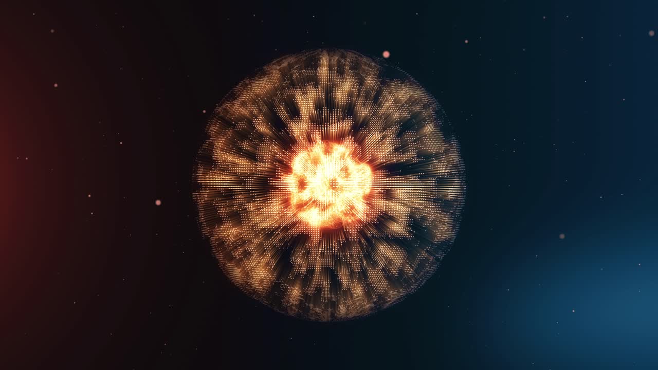 explosión de esfera abstracta