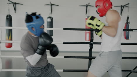 sesión de entrenamiento de boxeo