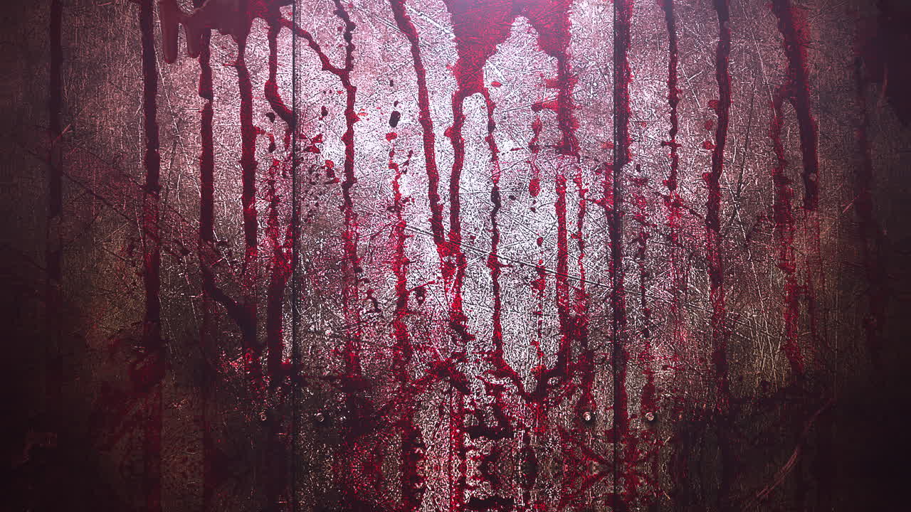 fondo de terror místico de animación con sangre oscura