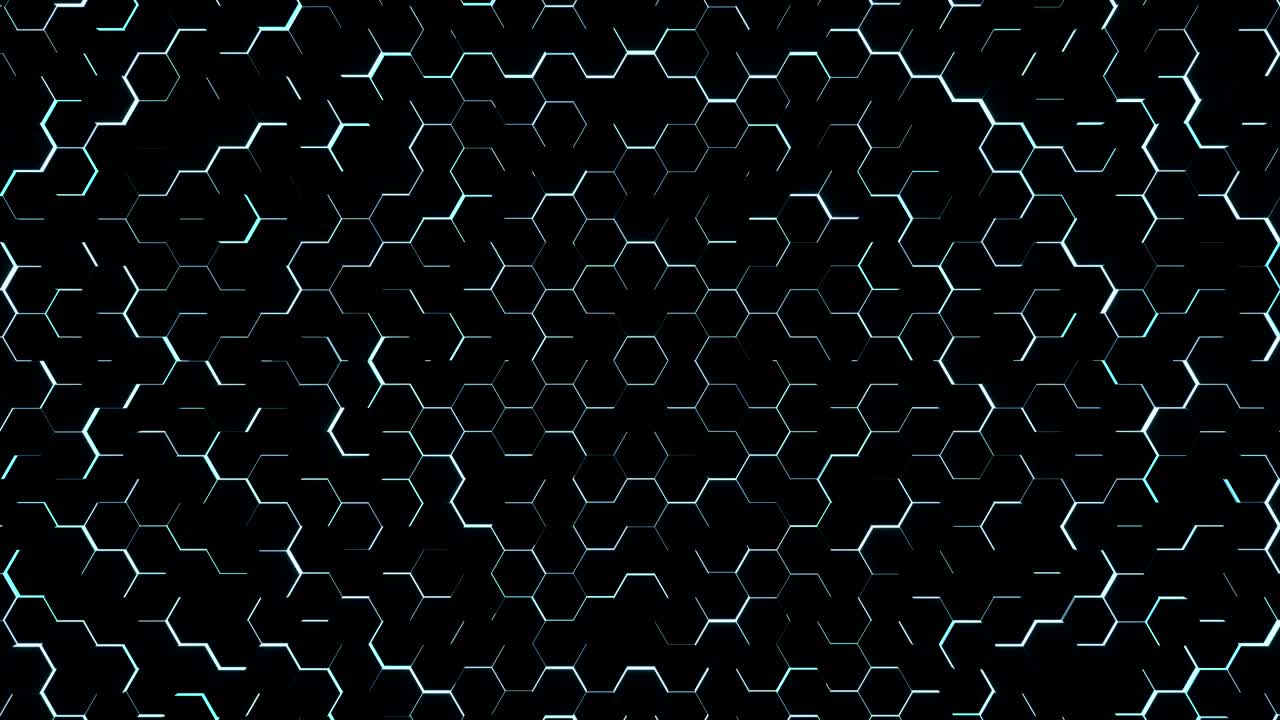 Blue Hexagonal Floor Loop Background