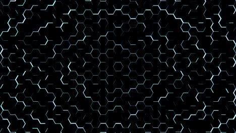 blue hexagonal floor loop background