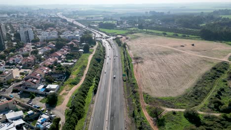 Video-De-Alta-Resolución-De-4k-De-La-Ciudad-Sureña-De-Rehovot--Israel--Desde-Una-Vista-De-Pájaro--Video-De-Drones