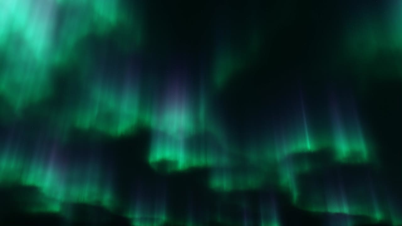 Experience the mesmerizing 'Green Northern Lights' motion graphics video, showcasing the beauty and mystery