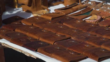 handheld shot of old havana market, cuban souvenirs
