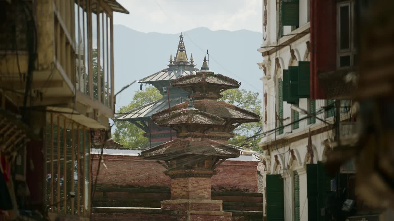 Durbar Square Temples in Kathmandu Nepal, Kathmandu Old Historic Buildings in the Popular Travel Destination and Tourist Landmark, a Unesco World Heritage Site in Kathmandu City