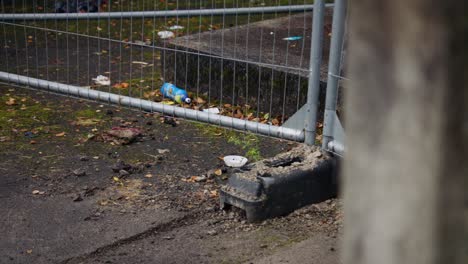 Rundown-building-fence-perimeter-UK