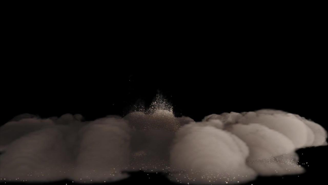 Sfondo di fumo e polvere