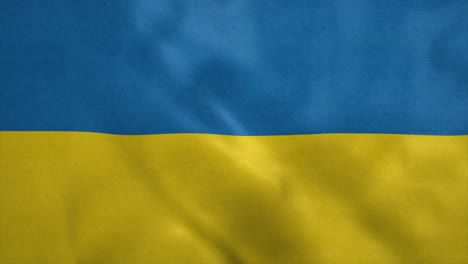 national flag of ukraine blowing in the wind. seamless loop
