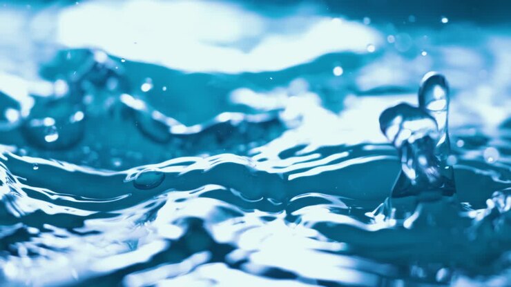 Rain water drops falling in super slow motion. Shot on super slow motion camera 1000 fps.