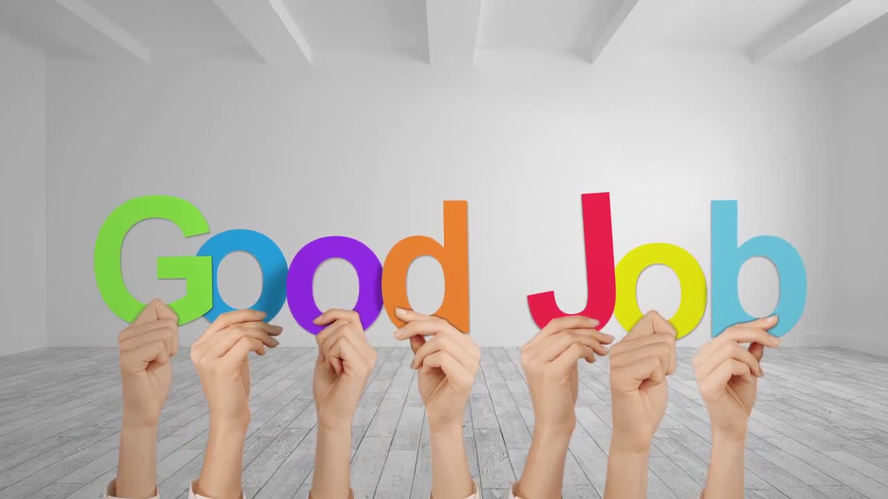 손을 들고 좋은 일이야