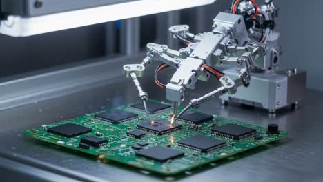 precision robotics: advanced machine assembly on circuit boards with automated soldering and component placement techniques
