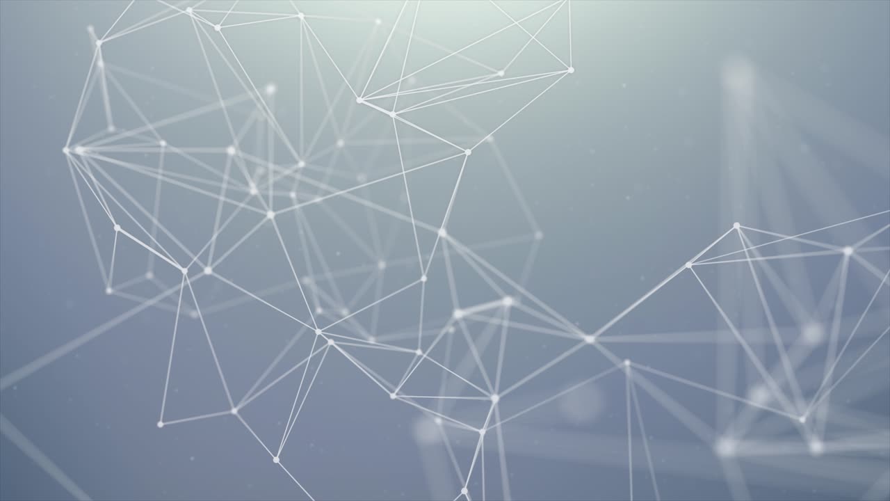 213 abstract digital concept of geometrical figures polygon plexus fractals moving connecting