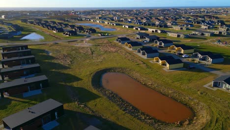 Vacation-huts-in-Lalandia-sondervig-denmark,-uniform-homes-for-vacations-and-holiday