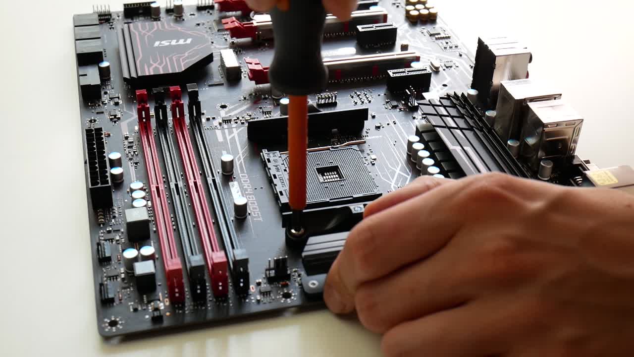 Repair and assembly of a desktop computer