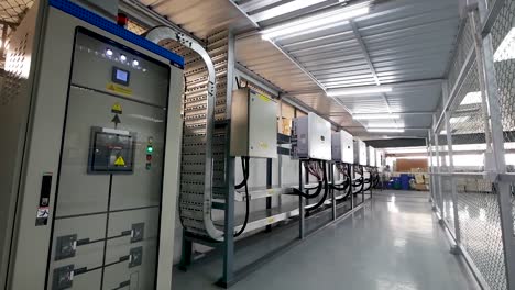 solar power control room in modern factory