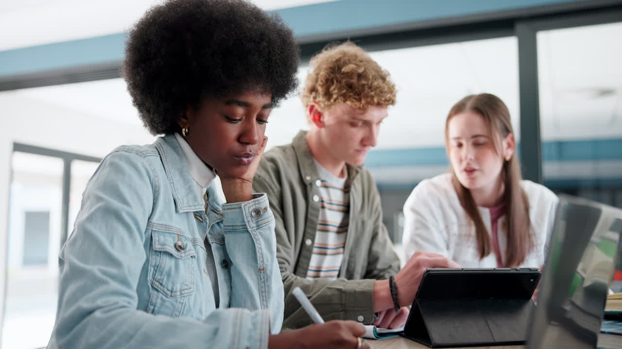 grupo de estudiantes estudiando juntos