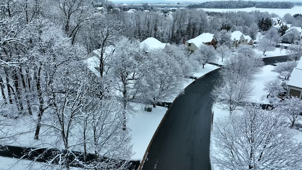 경치 좋은 겨울 풍경