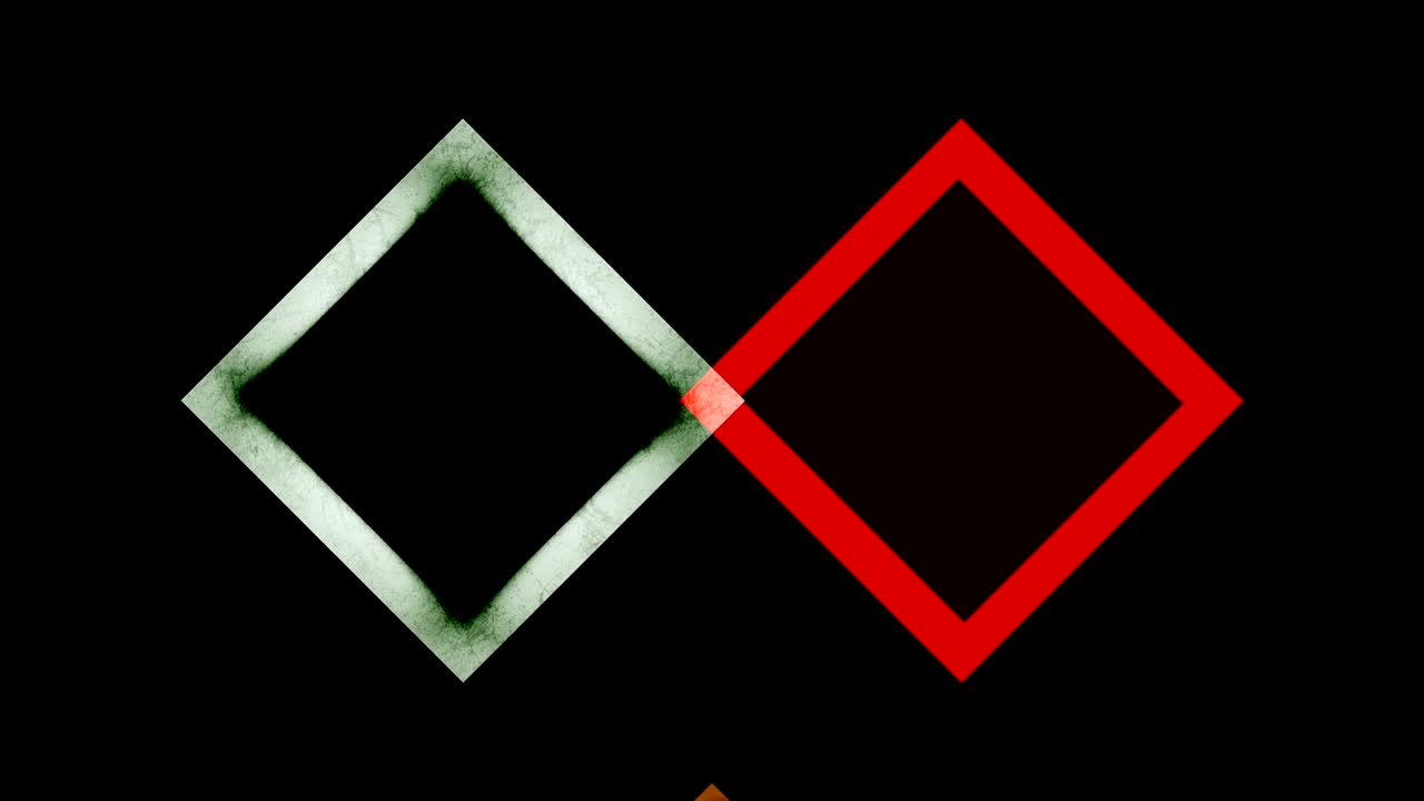 patrón gráfico de formas de rombo que se mueven en el fondo en varias direcciones.