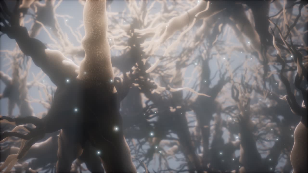 뇌 안의 신경 세포 네트워크를 통해 여행합니다.