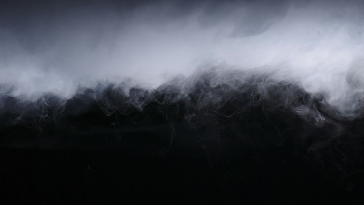 현실적인 건조 얼음 연기 구름 안개